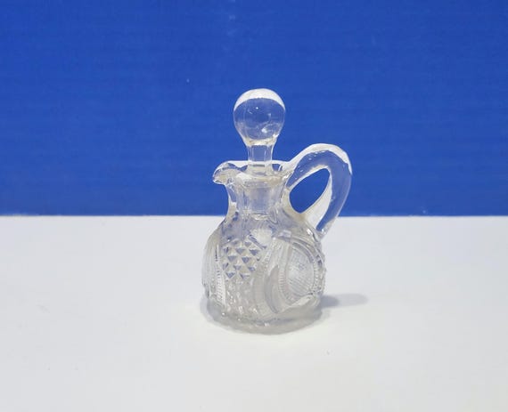 Vintage Small Glass Cruet with Stopper