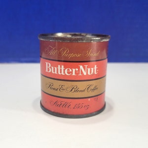 Vintage Miniature Butter Nut Coffee Can Sealed