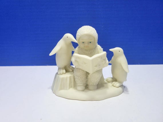 Vintage Department 56 Snowbabies Read Me a Story Figurine