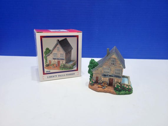 Vintage Liberty Falls Fishery Village Figure