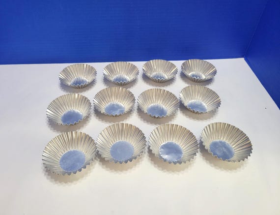 Vintage Sandbakkels Scandinavian Cookie Tart Mold Tins Set of 12