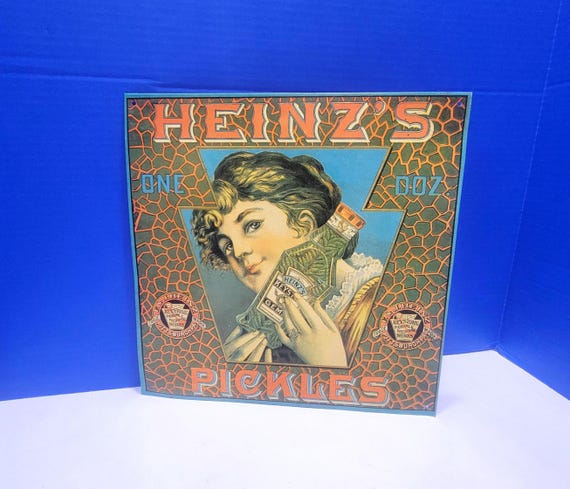 Vintage Heinz's Pickles Metal Sign