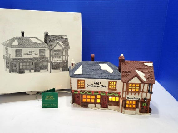 1987 Department 56 The Old Curiosity Shop Lighted Village House in Box