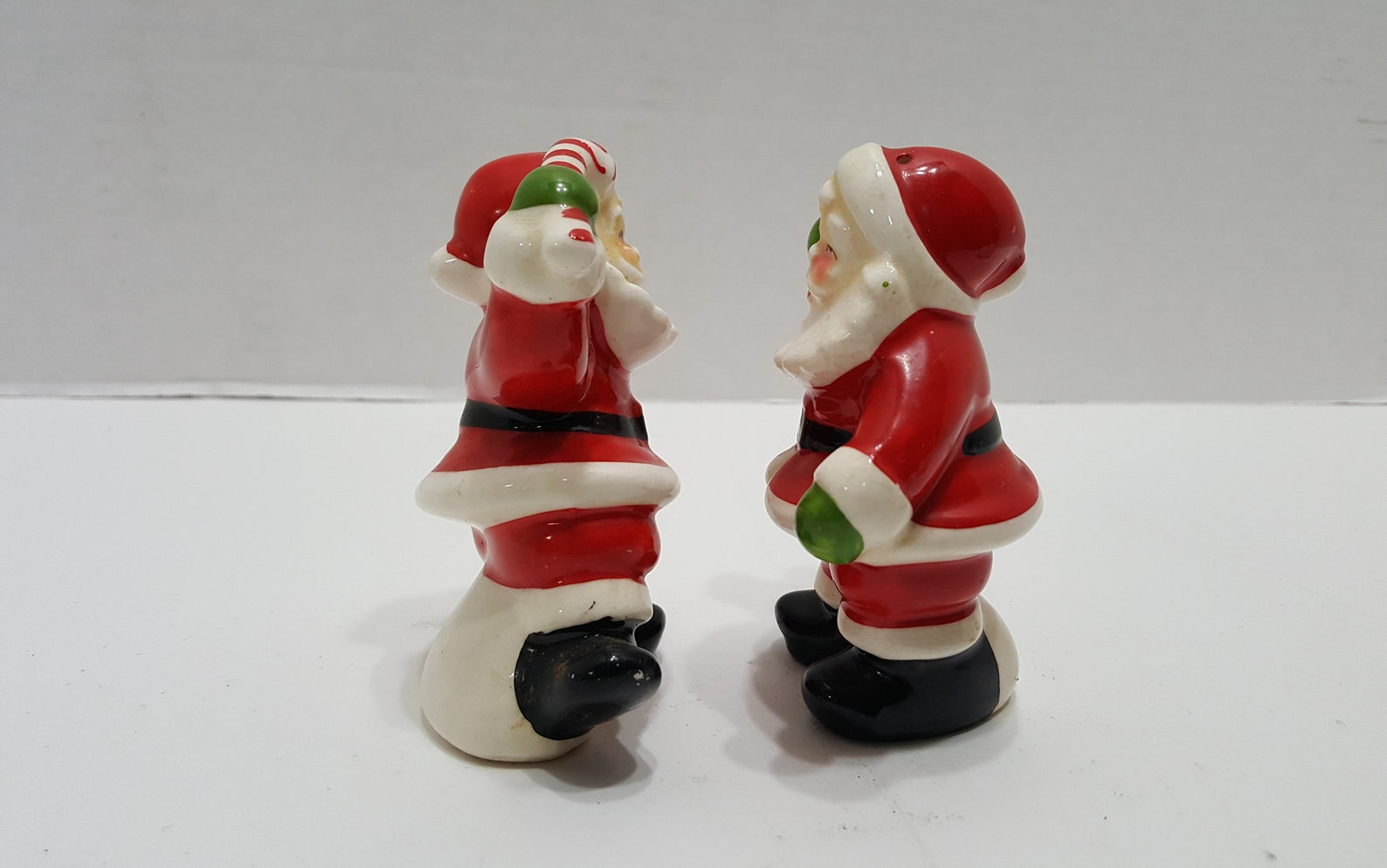 Vintage Santa Claus Salt and Pepper Shaker Set Made in Japan Etsy