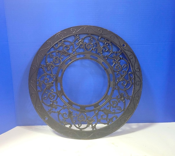 Antique Cast Iron Black Floor Grate Vent Stover Mfg Co