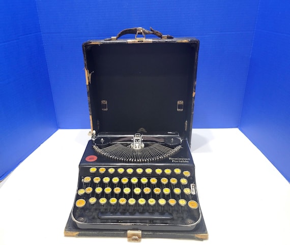 Antique Black Remington Portable Typewriter