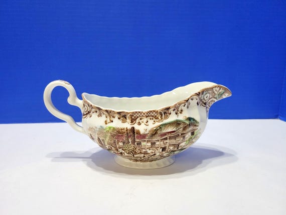 Vintage Heritage Hall Spanish American Hacienda Gravy Boat English Ironstone