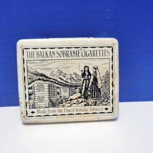 Vintage Balkan Sobranie Turkish Cigarettes Tin