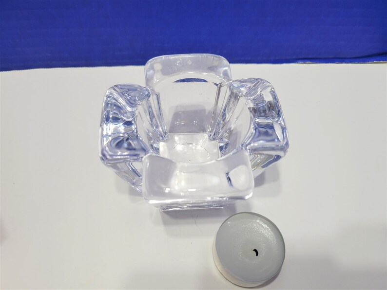 Vintage Orrefors Crystal Candle Holder With Tea Light in Etsy