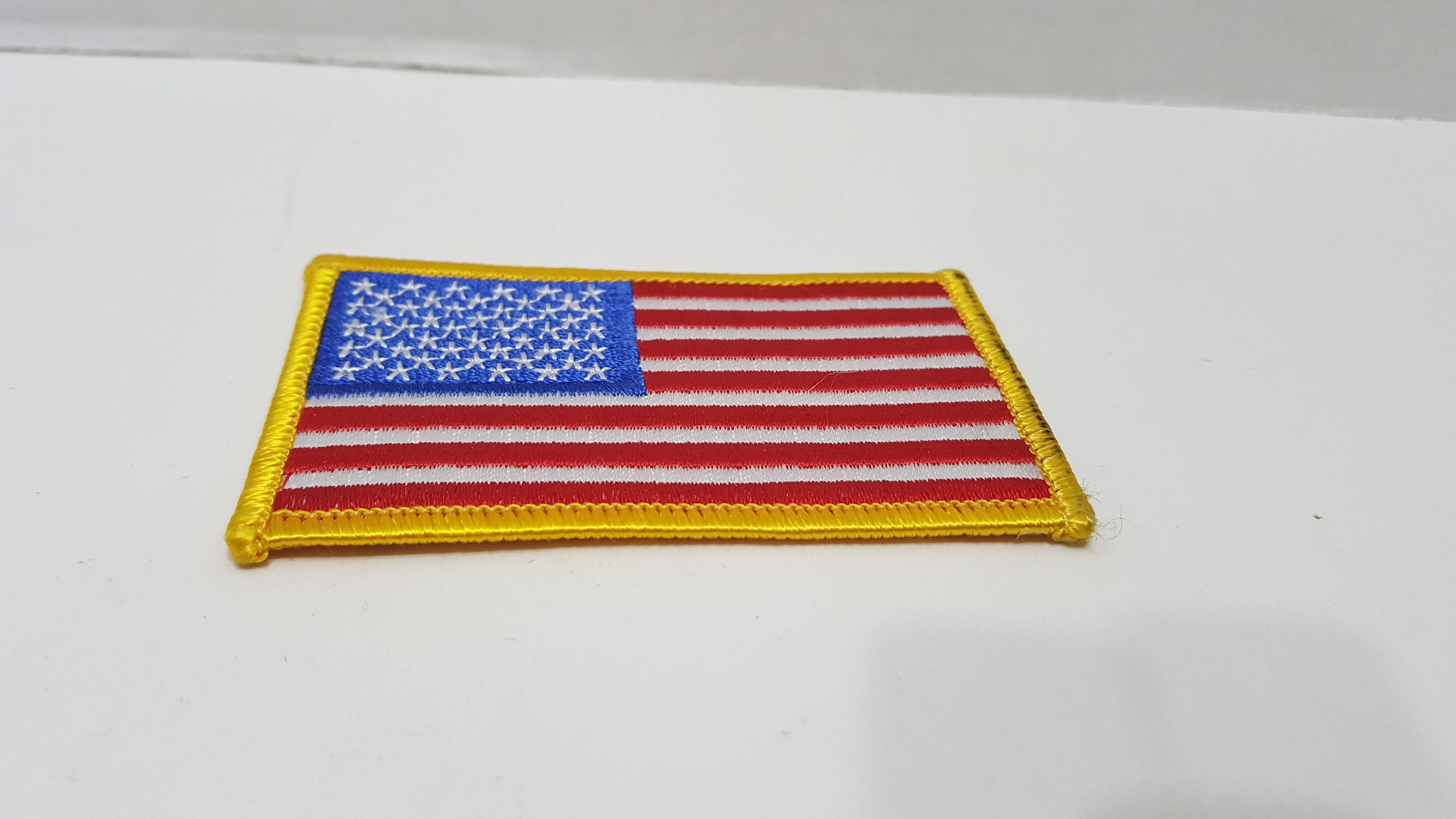 Vintage American Flag Embroidered Patch | Etsy