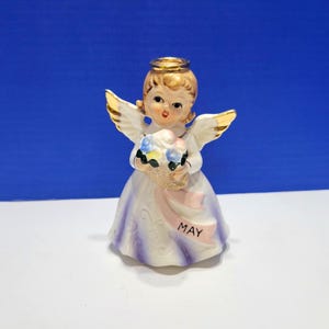 Vintage May Birthday Angel Made in Japan