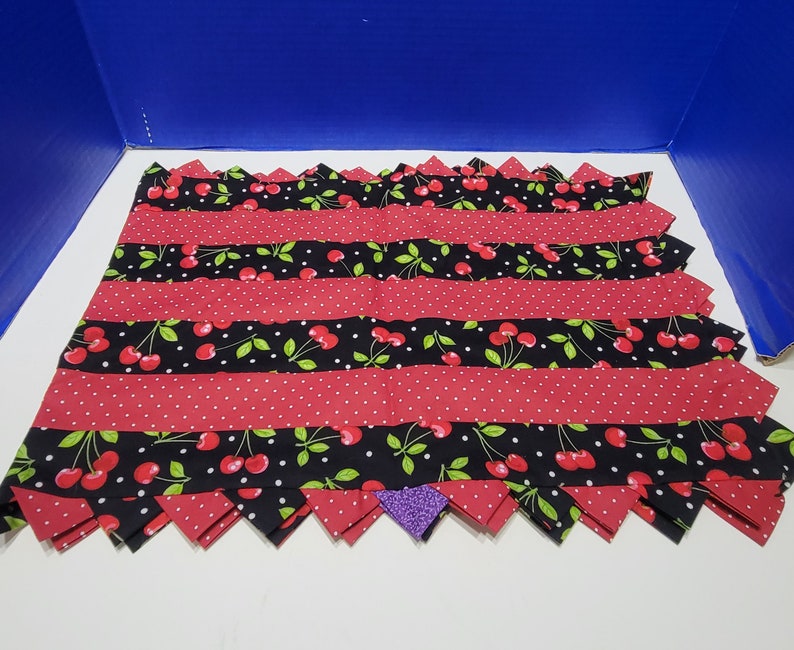 Vintage Cherry Dish Towel Table Runner Potholder Kitchen Etsy