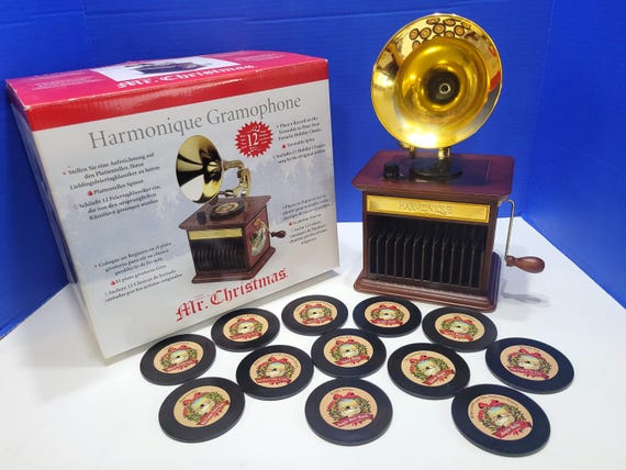 Vintage Mr. Christmas Harmonique Gramophone Works