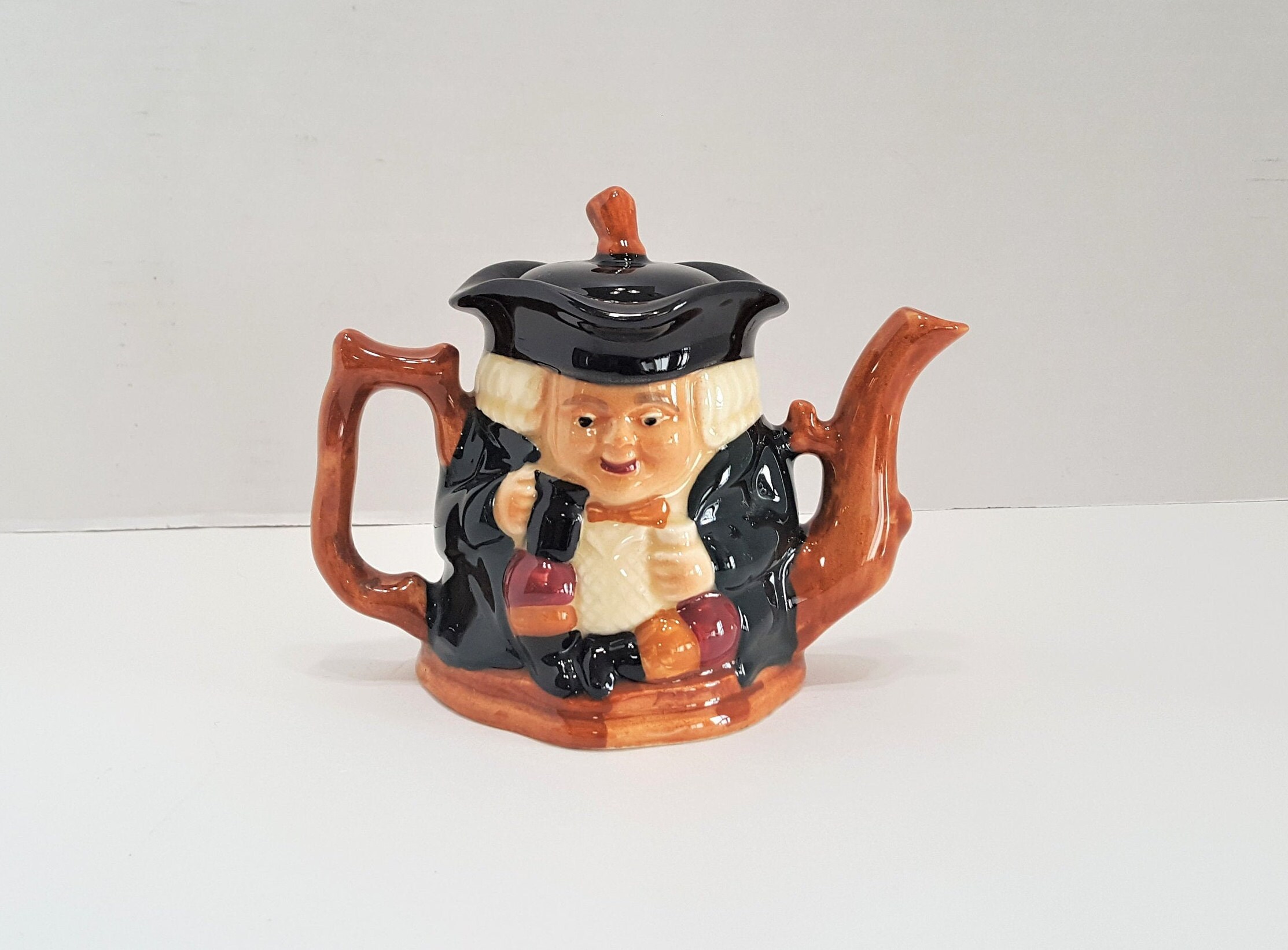 Vintage Crown Devon Colonial Toby Teapot Made in England Etsy