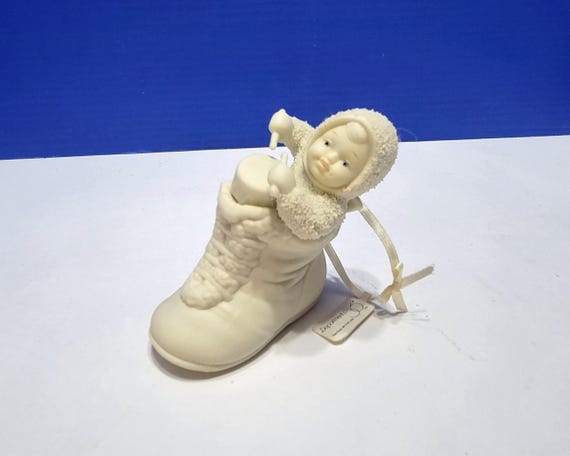 Vintage Department 56 Snowbabies Five, Six, A Drum with Stix Figurine