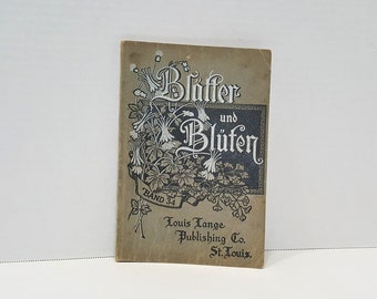 1938 Blätter und Blüten German Book Illustrated Paperback