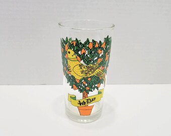 Vintage 4th Day - 12 Days of Christmas Drinking Replacement Tumbler Glass