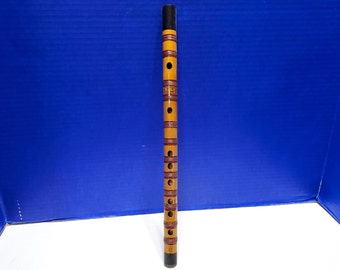 Vintage Long Bamboo Asian Wood Flute