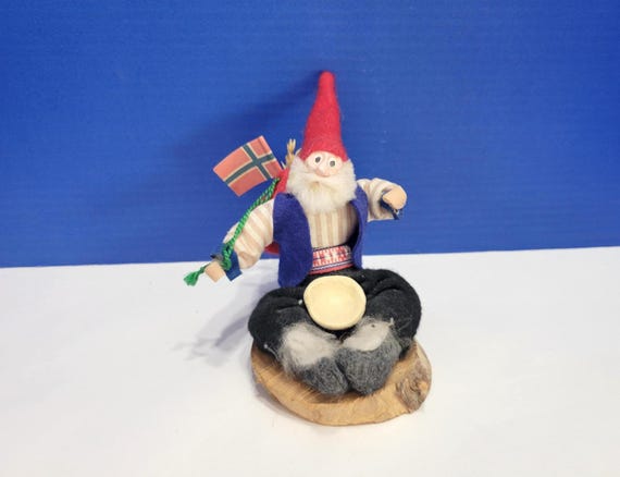 Vintage Norwegian Troll Doll Folk Art Figurine