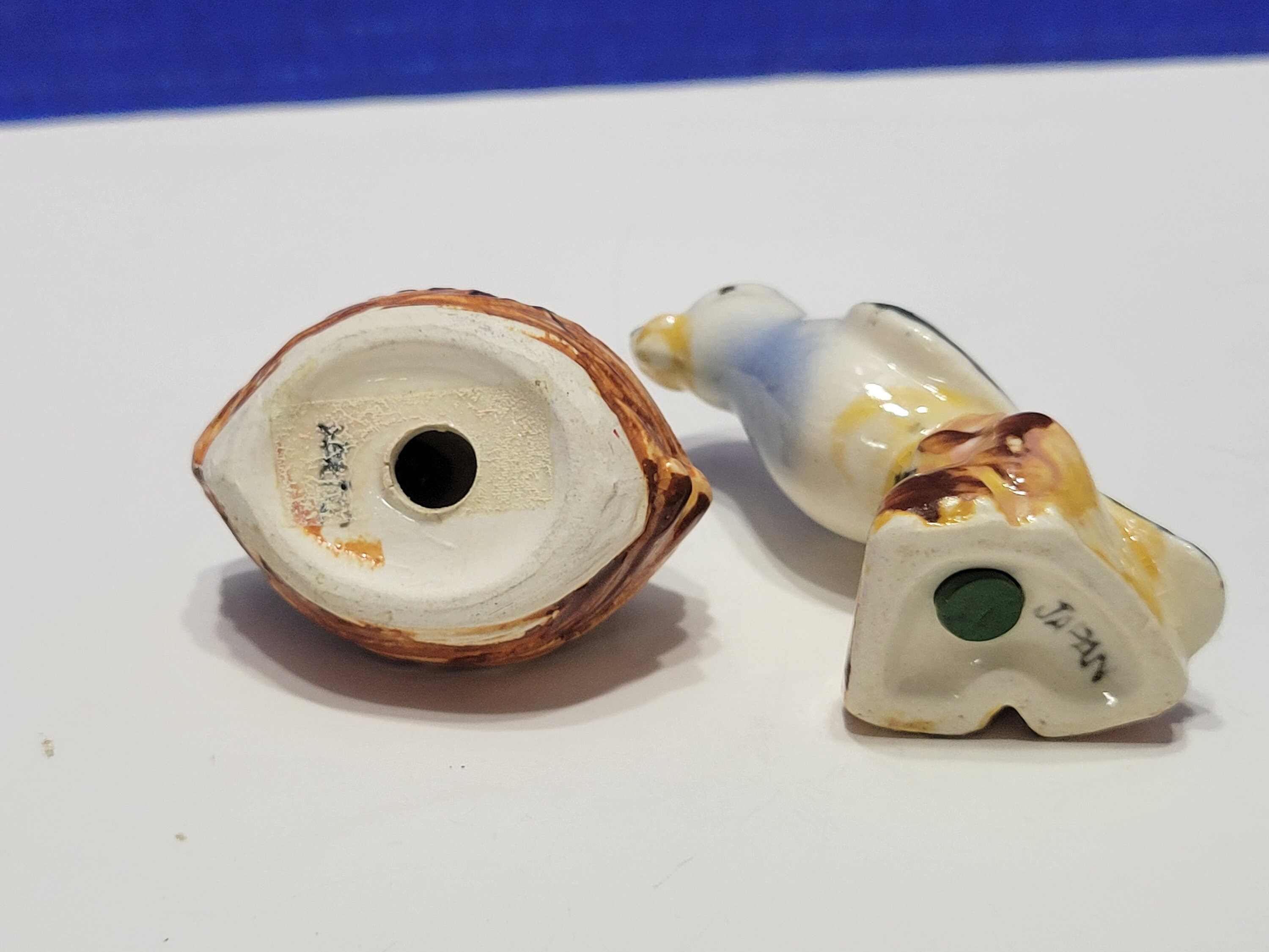 Vintage Baby Birds in Nest Salt and Pepper Shaker Set