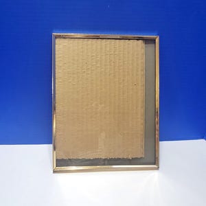 Vintage Brass Gold Metal Picture Frame with Kickstand 8 x 10