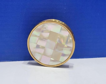 Portacipria vintage Max Factor Creme Puff in madreperla