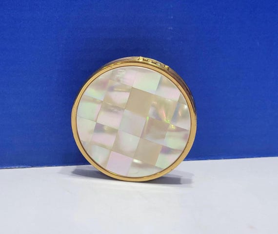 Vintage Max Factor Creme Puff Mother of Pearl Compact
