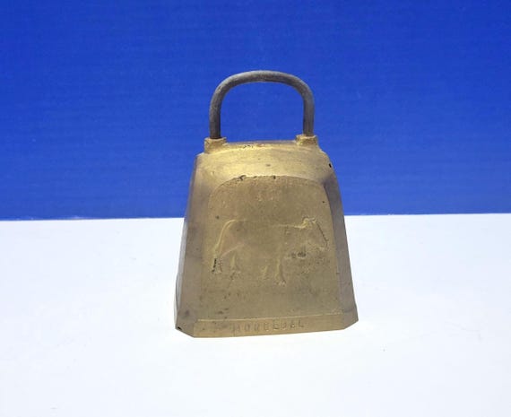 Vintage Heavy Solid Metal Cow Bell from Norway