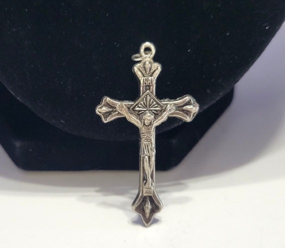 17mm Small Ornate Cross Charms, Antique Silver, Pack of 10 - Golden Age  Beads