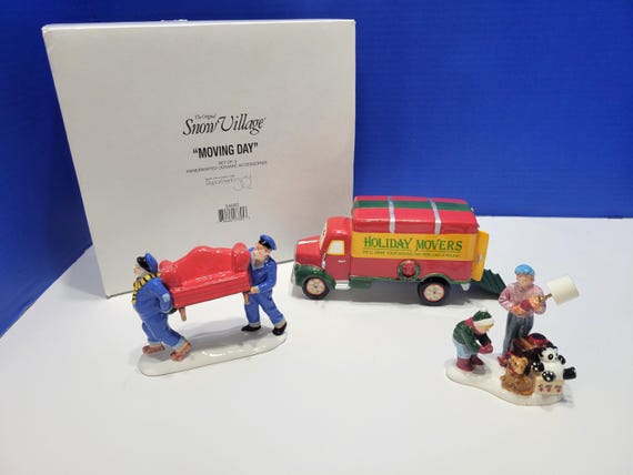 Vintage Department 56 Snow Village Moving Day in Box