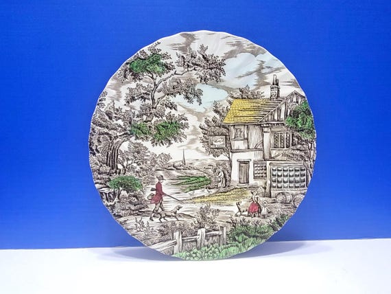 Vintage Franciscan The Hunter Dinner Plate 10" Staffordshire England