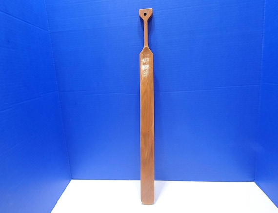 Vintage Natural Wood Lefse Turning Stick Wall Hanging Decor