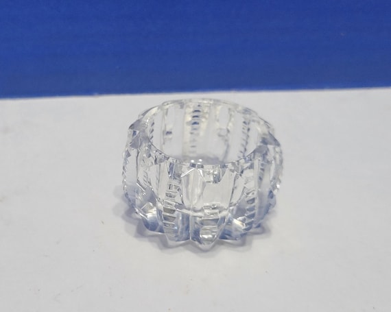 Vintage Single Round Crystal Salt Cellar
