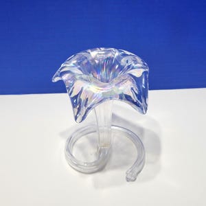 Vintage Standing Handblown Glass Flower