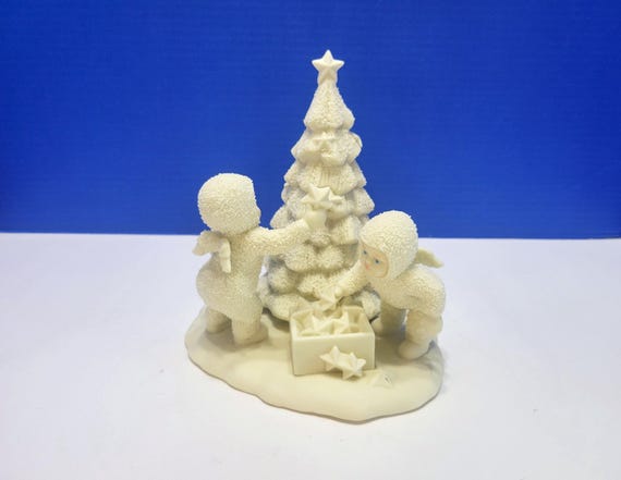 Vintage Department 56 Snow Babies We Will Make It Shine Figurine