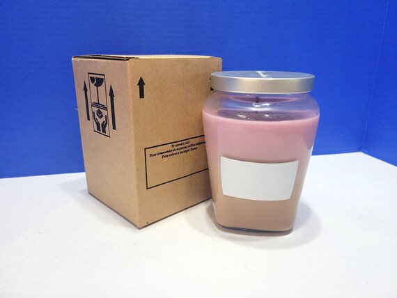 Vintage Home Interiors Neapolitan Ice Cream Candle in Glass Jar
