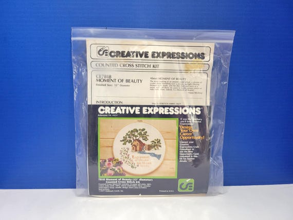 Vintage Creative Expressions Moment of Beauty Cross Stitch Kit