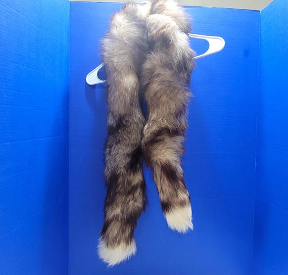 Vintage Fox Tail Neck Wrap Fur Scarf