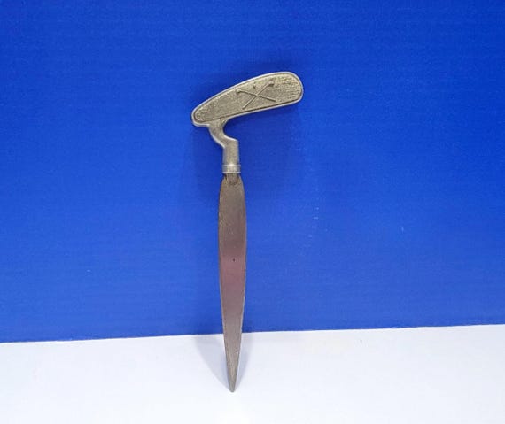 Vintage Metal Golf Letter Opener