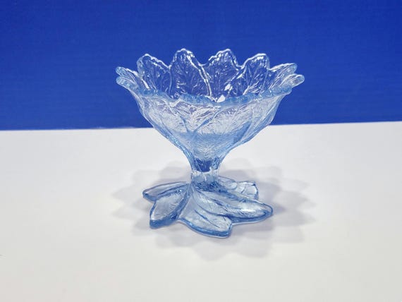 Vintage Cambridge Glass Everglades Moonlight Blue Sherbet Cup