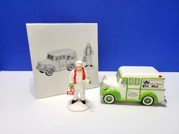 Vintage Department 56 Snow Village Milk Home Delivery