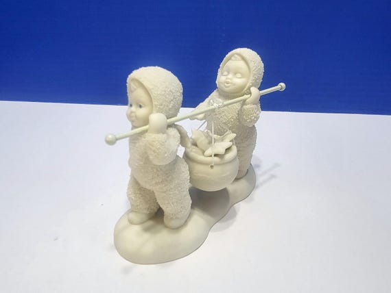 Vintage Department 56 Snowbabies Whistle While You Work Figurine