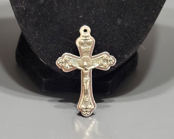 Vintage Ornate Cross Crucifix Pendant