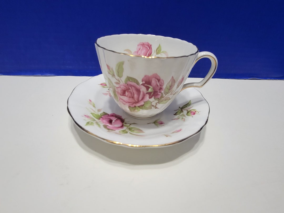 Vintage Adderley Tea Cup and Saucer English Bone China Etsy