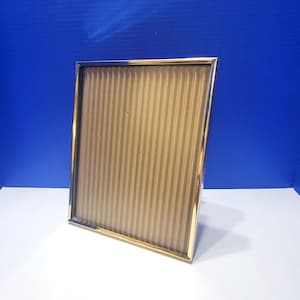 Vintage Brass Gold Metal Picture Frame with Kickstand 8 x 10