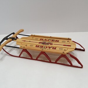 Vintage Flexible Flyer Classic Racer Miniature Wood Sled