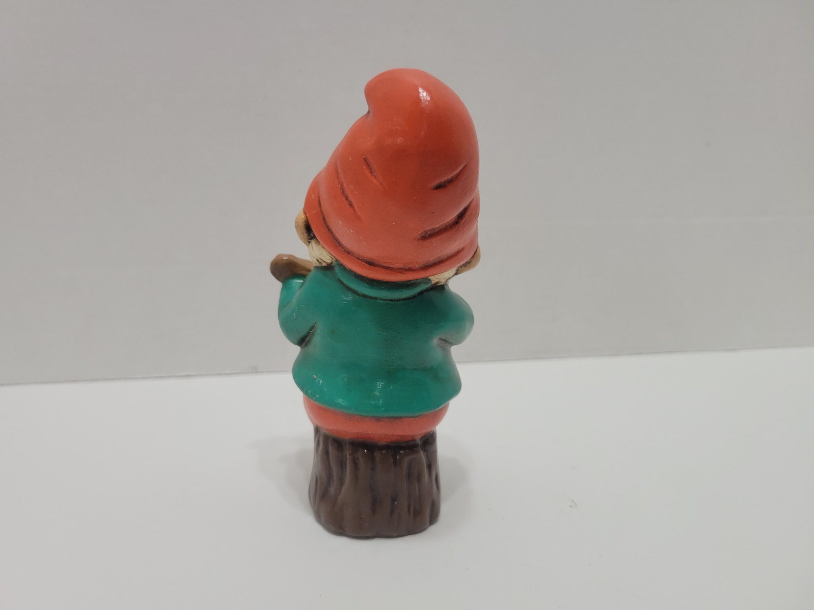 Vintage Ceramic Gnome Figurine Playing Guitar Etsy