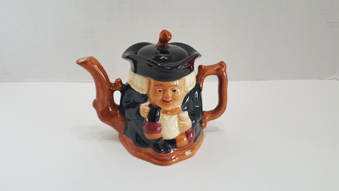 Vintage Crown Devon Colonial Toby Teapot Made in England Etsy