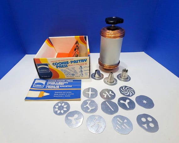 Vintage Mirro Cookie Press in Original Box