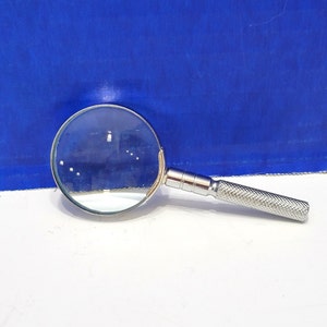 Vintage Miniature Metal Magnifying Glass